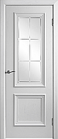 Дверь межкомнатная Валенсия-4 ДО матовое с фр №23 800*2000 Белая эмаль