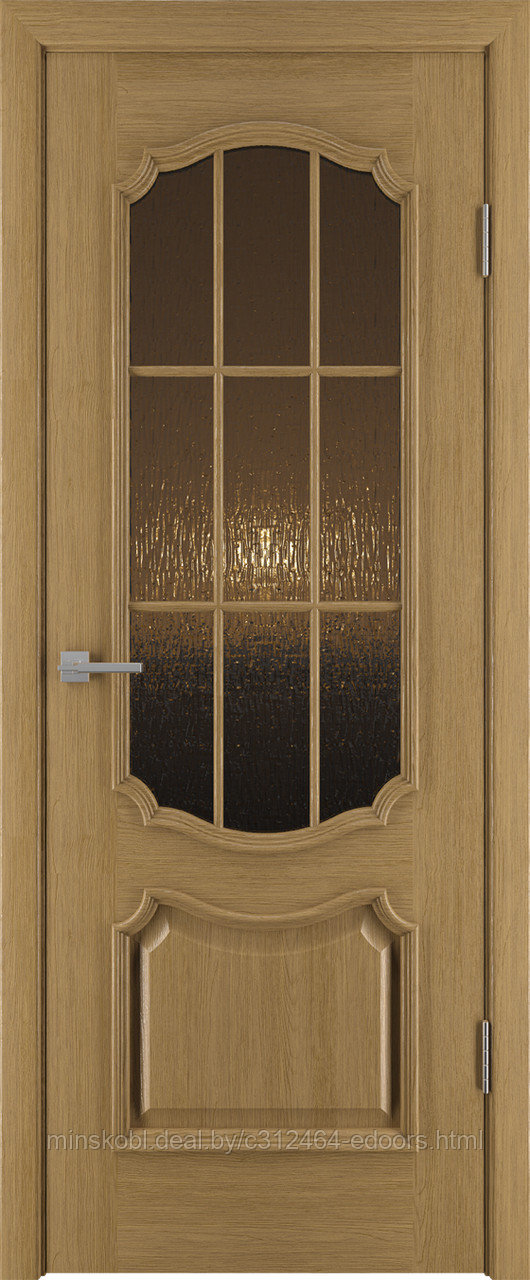 Дверь межкомнатная Престиж ДО бронза №2 (с рамкой) 800*2000 Дуб натуральный