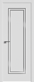 Дверь межкомнатная 50E 800*2000 Аляска кромка ABS в цвет Багет внеш. серебро глянец БЕЗ ЗПП БЕЗ ЗПЗ