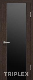 Дверь межкомнатная Триплекс 2 черный 800*2000 Венге