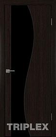 Дверь межкомнатная Триплекс 3 черный 800*2000 Черный шелк