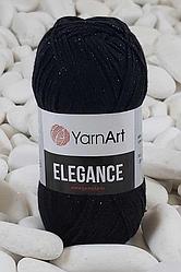 Пряжа Ярнарт Элеганс (YarnArt Elegance) цвет 104 черный