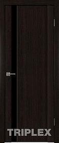 Дверь межкомнатная Триплекс 5 черный 800*2000 Черный шелк