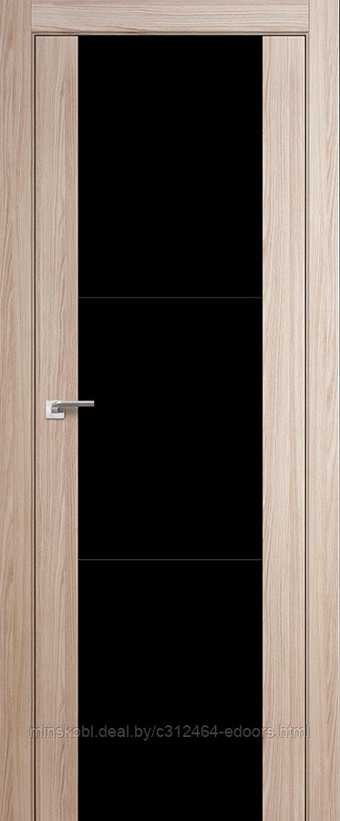 Дверь межкомнатная 22Х черный лак 800*2000 Капучино мелинга