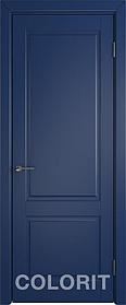 Дверь межкомнатная К1 COLORIT ДГ 800*2000 Синяя эмаль