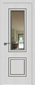 Дверь межкомнатная 53ZN зеркало патина 800*2000 Монблан кромка ABS в цвет Багет внеш. серебро глянец БЕЗ ЗПП