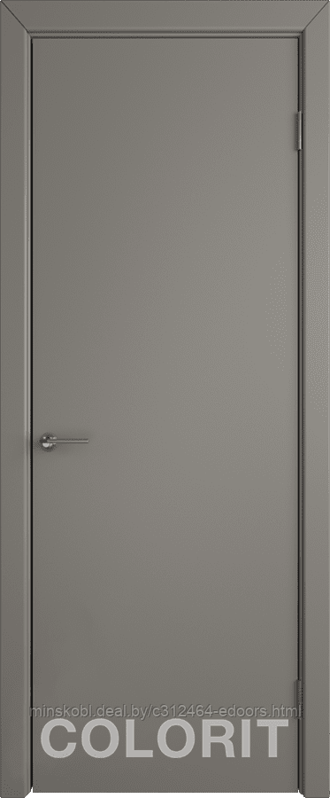 Дверь межкомнатная K6 COLORIT ДГ 800*2000 Темно-серая эмаль
