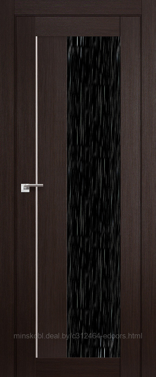 Дверь межкомнатная 47X дождь черный 800*2000 Венге мелинга молдинг AL