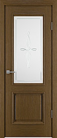 Дверь межкомнатная Шервуд-2 ДО матовое с фр.№3 800*2000 Каштан
