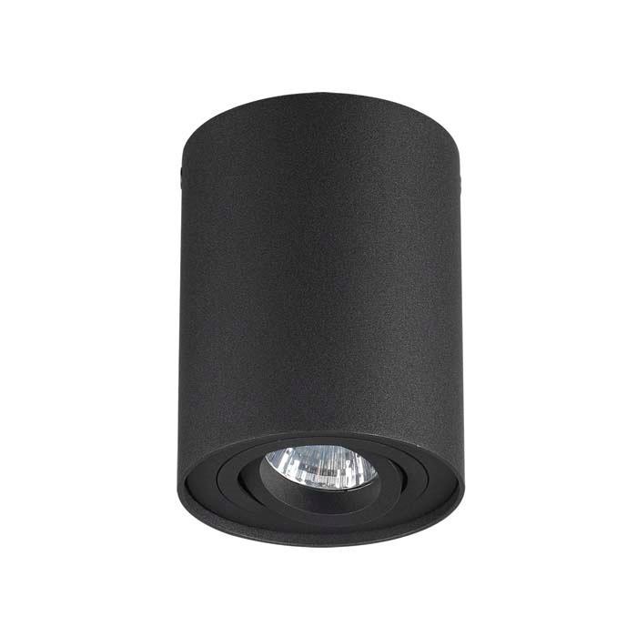 3565/1C ODL18 185 черный Потолочный накладной светильник IP20 GU10 1*50W 220V PILLARON