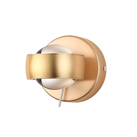 3874/20WL ODL19 218 матовый золотой Настенный светильник LED 20W 1400Лм 3000К 220V OTTICO, фото 2