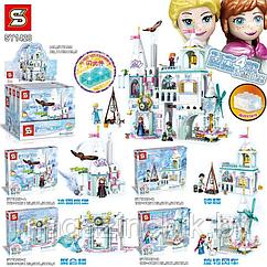 Конструктор Дворец Эльзы и Анны, sy1428 аналог LEGO Disney Princess Frozen