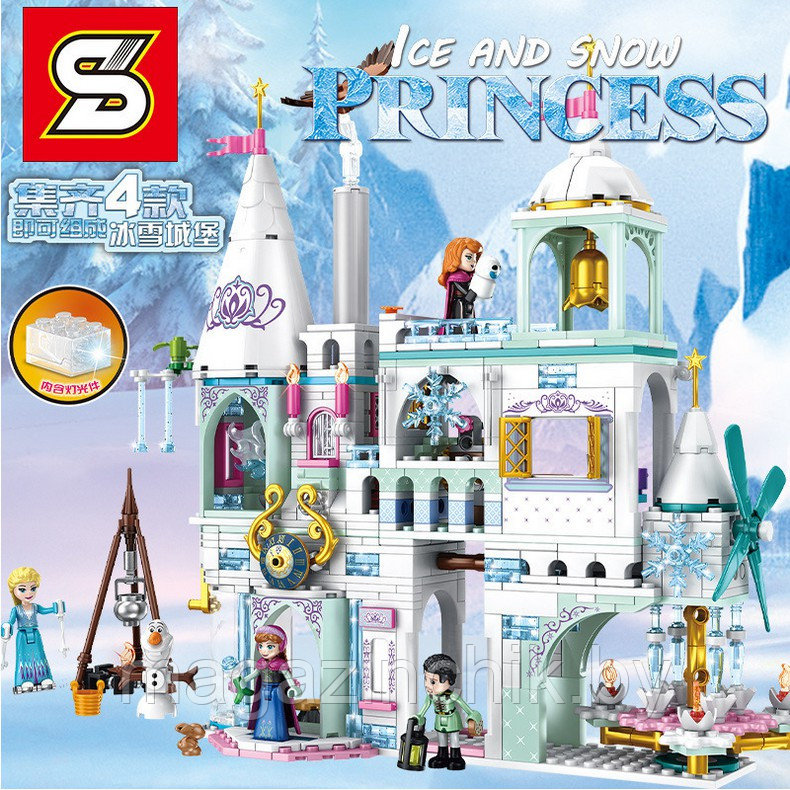 Конструктор Дворец Эльзы и Анны, sy1428 аналог LEGO Disney Princess Frozen - фото 3 - id-p119110692