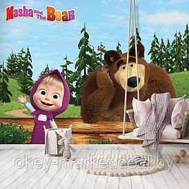 Фотообои Маша и Медведь для детской комнаты рис.13663