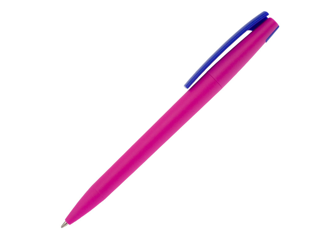 Ручка шариковая, пластик, софт тач, розовый/синий, Z-PEN Color Mix