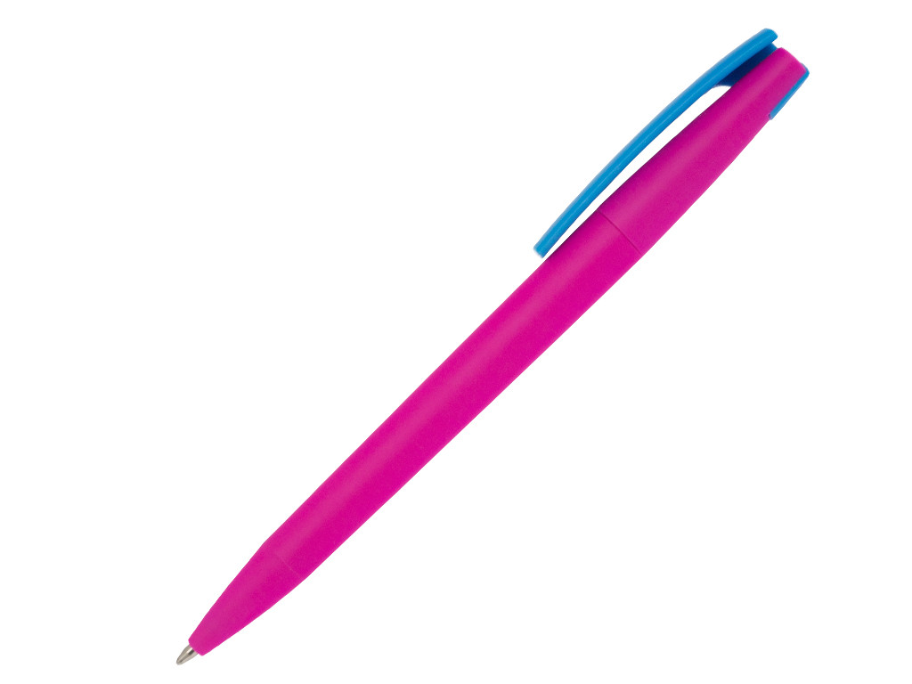 Ручка шариковая, пластик, софт тач, розовый/голубой, Z-PEN Color Mix