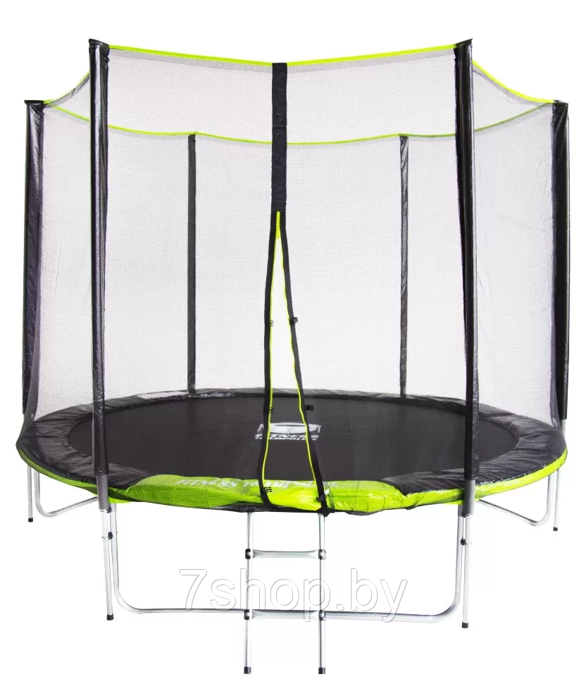 Батут Fitness Trampoline GREEN 312 см диаметр 10 FT Extreme (3 опоры) с сеткой