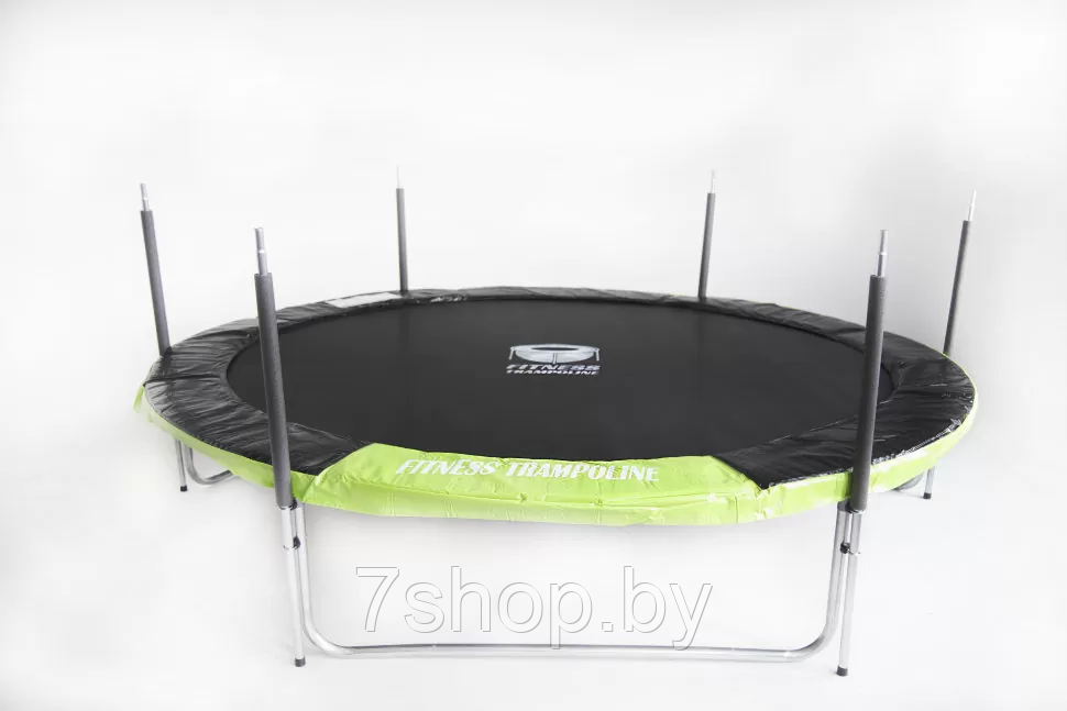 Батут Fitness Trampoline GREEN 312 см диаметр 10 FT Extreme (3 опоры) с сеткой - фото 3 - id-p119043034