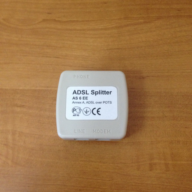 Сплиттер ADSL Splitter AS 6 EE Annex A, ADSL over POTS - фото 1 - id-p113808183