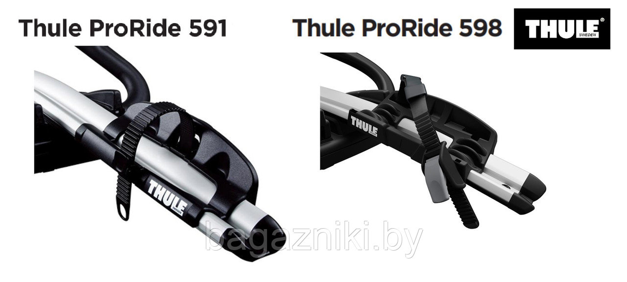 Велокрепление на крышу авто Thule ProRide 598 Silver - фото 8 - id-p114951311