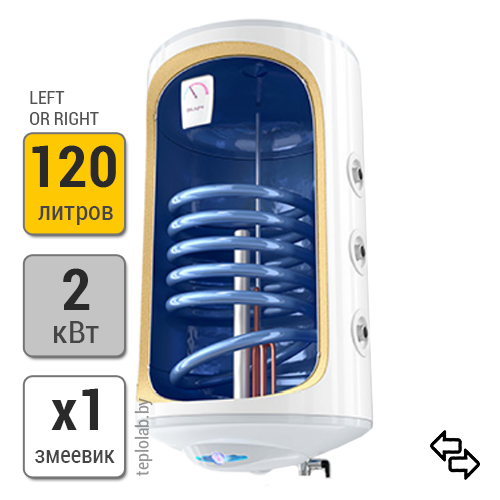 Комбинированный водонагреватель Tesy BiLight 120 S - купить по лучшей цене  в Минске от компании "Интернет-магазин TEPLOLAB.BY / ООО "Лаборатория  тепла"" - 119115566