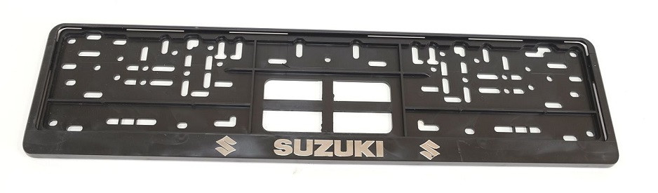 Держатель номера автомобиля с хром логотипом SUZUKI/СУЗУКИ наличие уточняйте