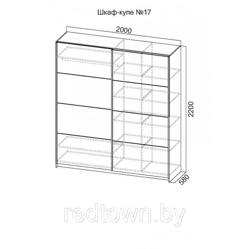 Шкаф-купе №17 - фото 2 - id-p119146535