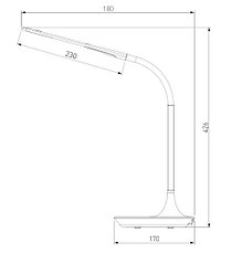 Настольный светодиодный светильник  80422/1 черный Urban Eurosvet, фото 3