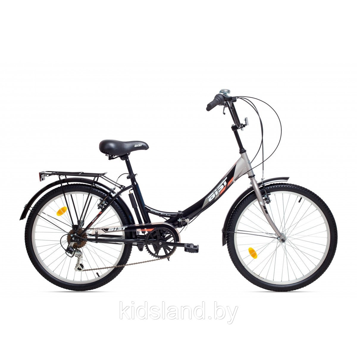 Велосипед Aist Smart 24 2.0"  (черно-серый)