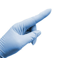 Перчатки нитриловые синие (не латексные) нитрил неприпудренные 50пар (100 штук), р-р S, ЭСТОНИЯ