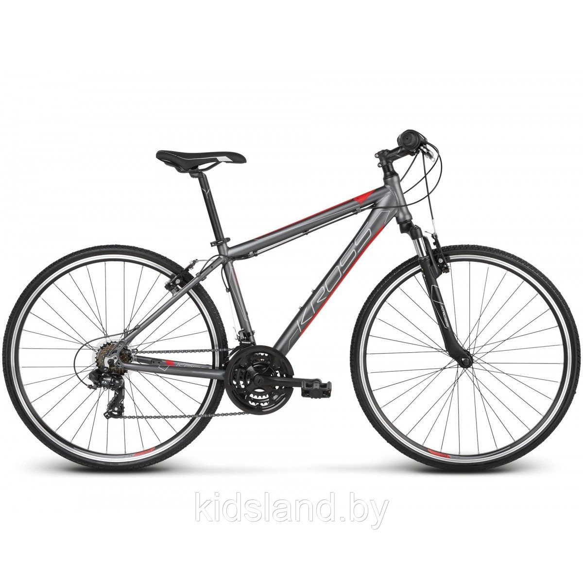 Велосипед Kross Evado 28 1.0" (серый), фото 1