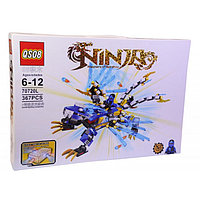 Конструктор QS08 70720L Ninja На светящемся синем драконе (аналог Lego Ninjago) 367 деталей
