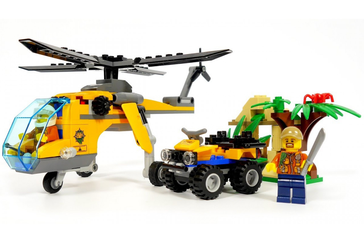 Детский конструктор Bela арт. 10709 "Грузовой вертолет исследователей джунглей", аналог лего сити - фото 4 - id-p91149465