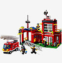 Детский конструктор брик BRICK арт. 910 "Пожарная охрана"( станция, часть ) аналог лего сити Lego city, фото 4