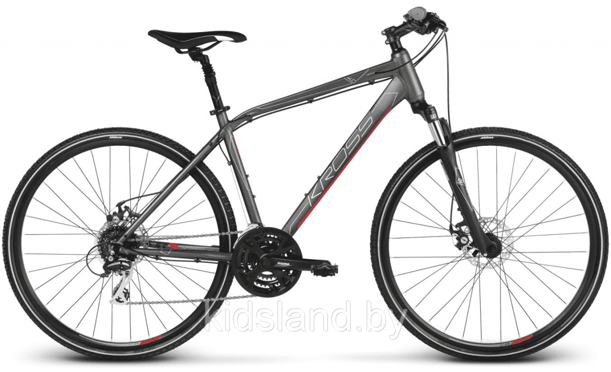 Велосипед Kross Evada 28 4.0" (серый)