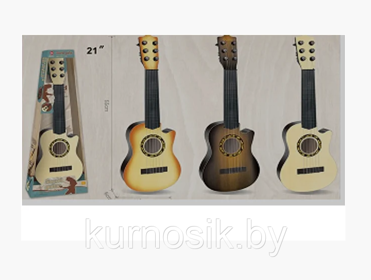 Детская гитара, 3 цвета, арт. 898-28TA-TB-TC - фото 1 - id-p119229518