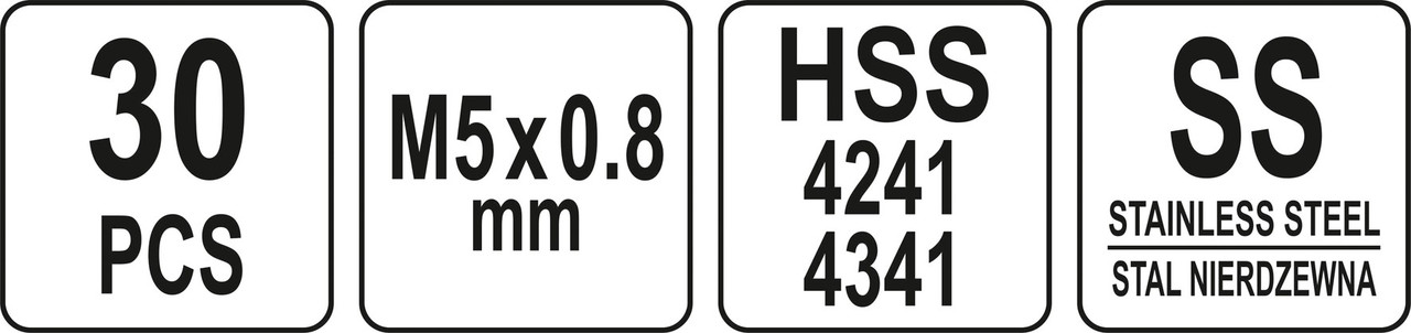 Набор для ремонта резьбы М5*0,8 "Yato" YT-17631 - фото 4 - id-p119230209