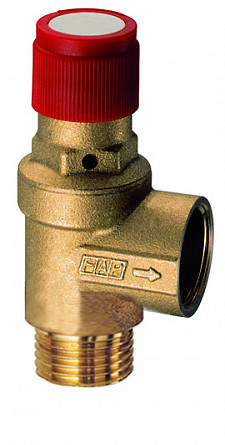 FAR 2004121225 Клапан предохранительный латунный для водоснабжения и отопления 1/2" х 1/2" 2,5бар