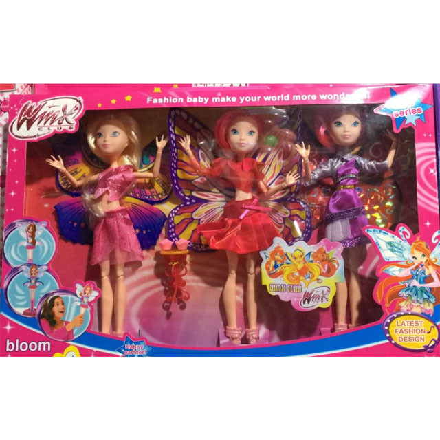 Куклы Winx шарнирные набор 3 шт 15536
