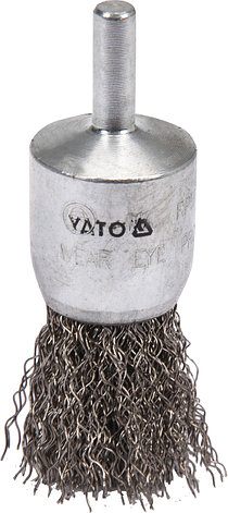 Щётка-крацовка "кисть" 25мм со стержнем [INOX] "Yato" YT-47496, фото 2