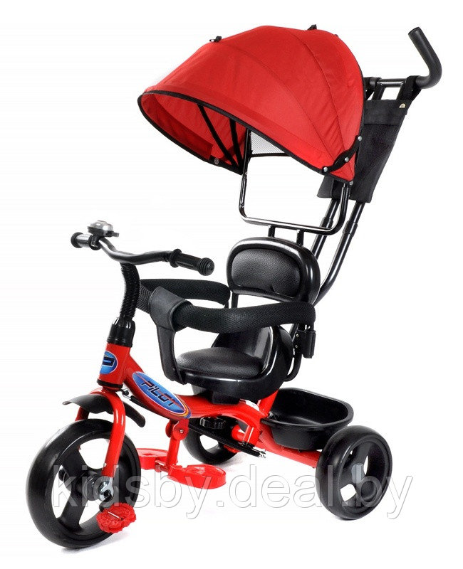 Детский велосипед трехколесный Trike Pilot PT1DR 10/8" 2020 (красный) - фото 1 - id-p118733616