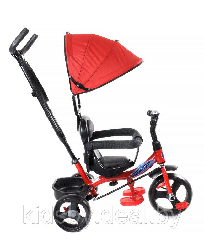 Детский велосипед трехколесный Trike Pilot PT1DR 10/8" 2020 (красный) - фото 2 - id-p118733616