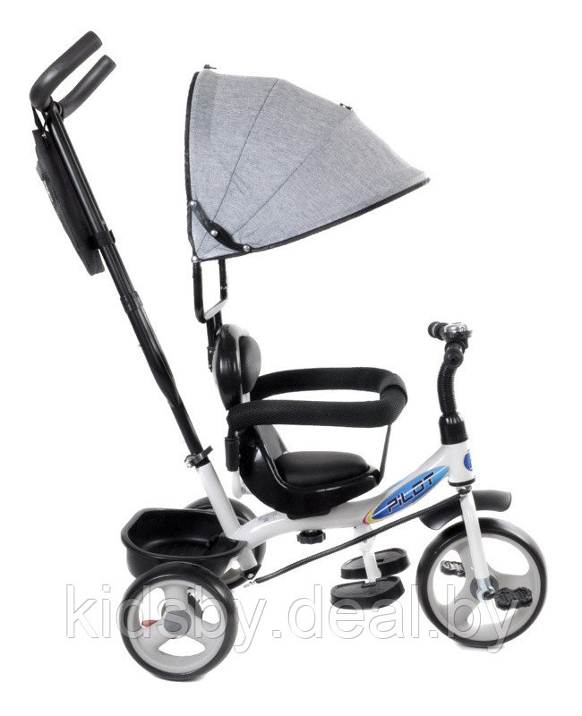 Детский велосипед трехколесный Trike Pilot PT1GR 10/8" 2020 (серый) - фото 4 - id-p118733617