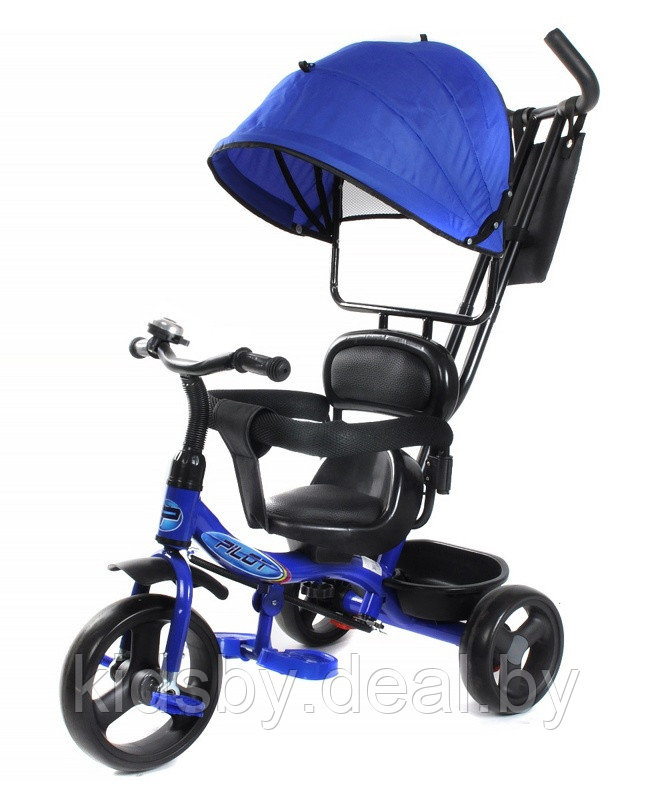 Детский велосипед трехколесный Trike Pilot PT1B 10/8" 2020 (синий) - фото 1 - id-p118733619