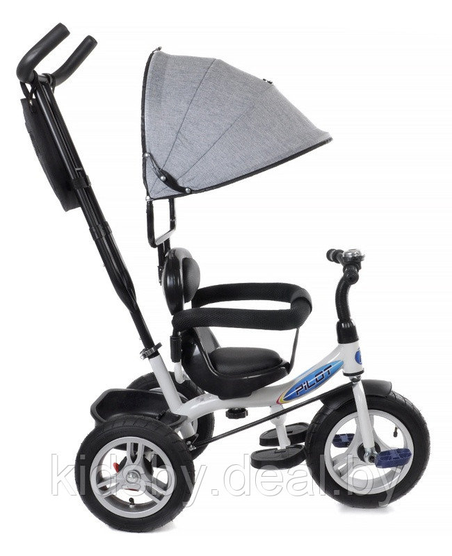 Детский велосипед трехколесный Trike Pilot PTA1GR 12/10" 2020 (серый) - фото 6 - id-p118739686