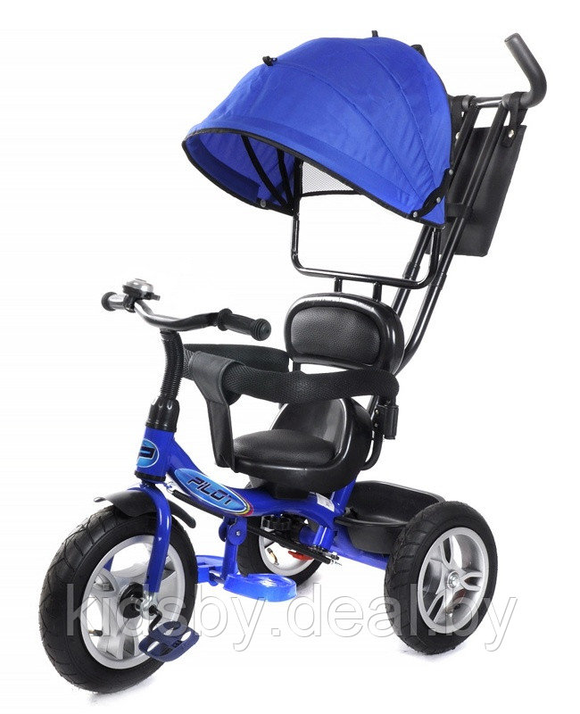 Детский велосипед трехколесный Trike Pilot PTA1B 12/10" 2020 (синий) - фото 1 - id-p118739690