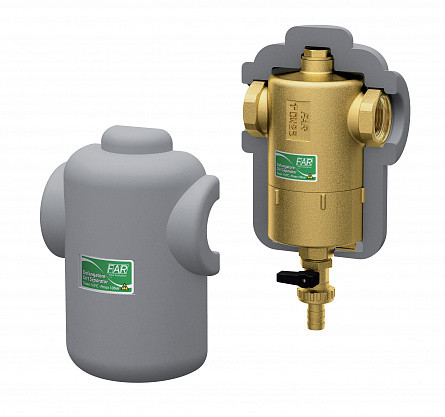 FAR 2206 1 Грязеуловитель с магнитными вставками (в теплоизоляции) 1"