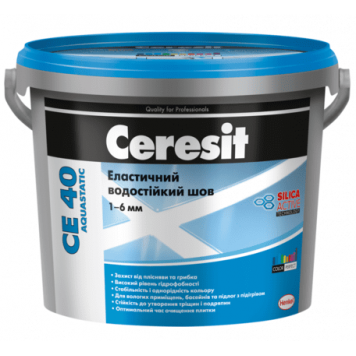 Фуга Ceresit CE40 эластичная черная №18 (2 кг)