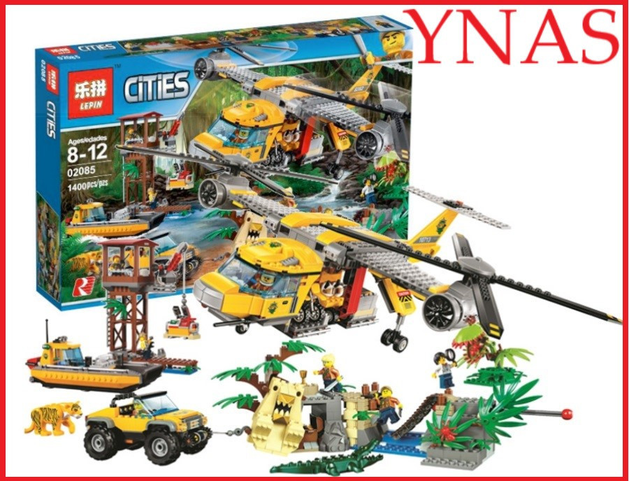 Детский конструктор Bela арт.10713 "Вертолёт Исследователи джунглей" аналог LEGO City (Лего Сити) - фото 2 - id-p119254535