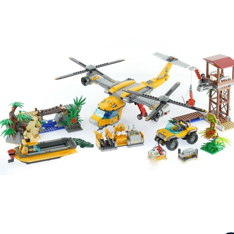Детский конструктор Bela арт.10713 "Вертолёт Исследователи джунглей" аналог LEGO City (Лего Сити) - фото 5 - id-p119254535